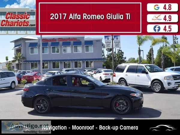Used 2017 ALFA ROMEO GIULIA TI for Sale in San Diego - 20232