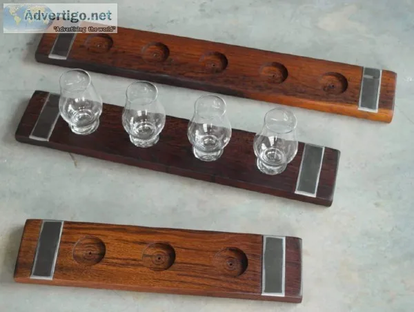 Beautiful New Whiskey and Bourbon flight boards