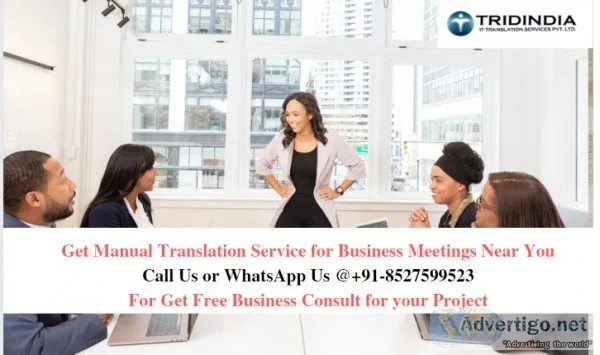 Get Manual Translation Service for Business Meetings Near You