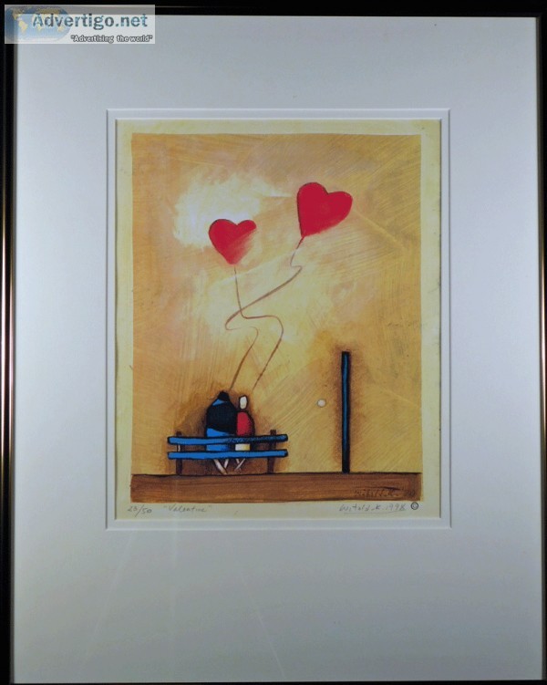 Valentine Signed Lithograph after Witold-K