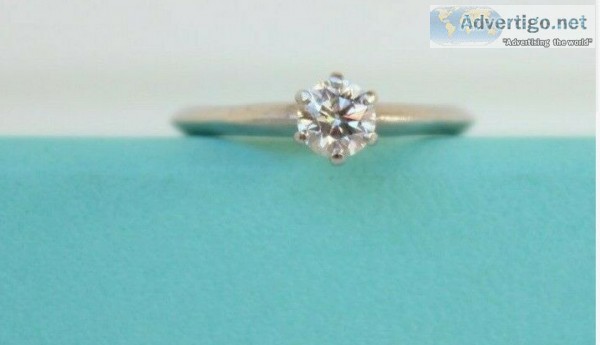Tiffany and Co. .36ct Diamond Engagement Ring