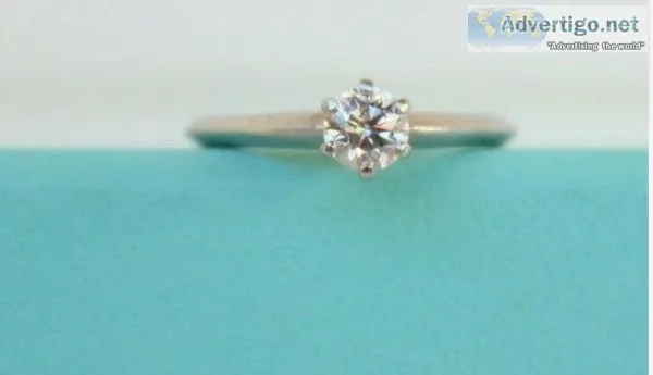 Tiffany and Co. .36ct Diamond Engagement Ring