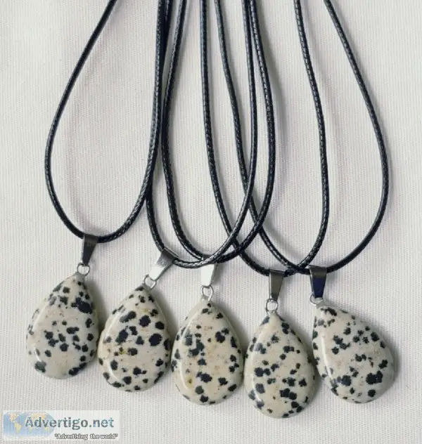 Dalmatian Stone Necklace