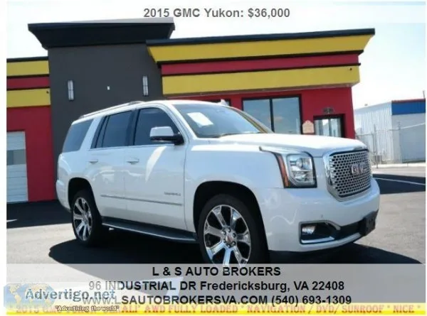 2015 GMC YUKON DENALINAVIGATION FULLY LOADEDSUNROOFDVD 