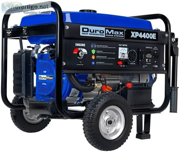 DuroMax XP4400E 4400 Watt 7.0 HP OHV 4-Cycle Gas Powered Portabl