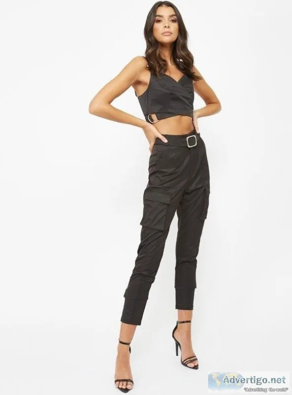 4th and Reckless  MELODY TROUSER BLACK