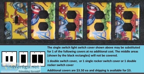 Avengers Light Switch and Outlet Covers