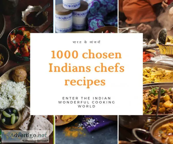 1000 chosen Indians chefs recipes in 50% off
