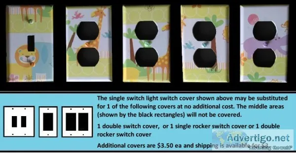 Baby Nursey Light Switch and Outlet Covers