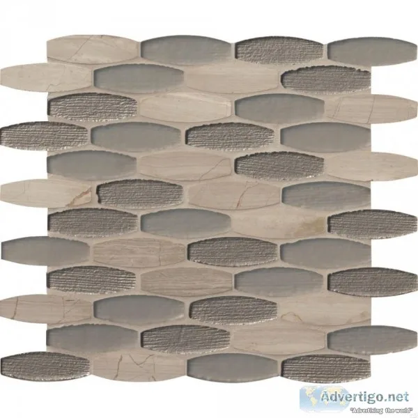 Ellipse Gris 12X12 Matte - Backsplash Tile USA