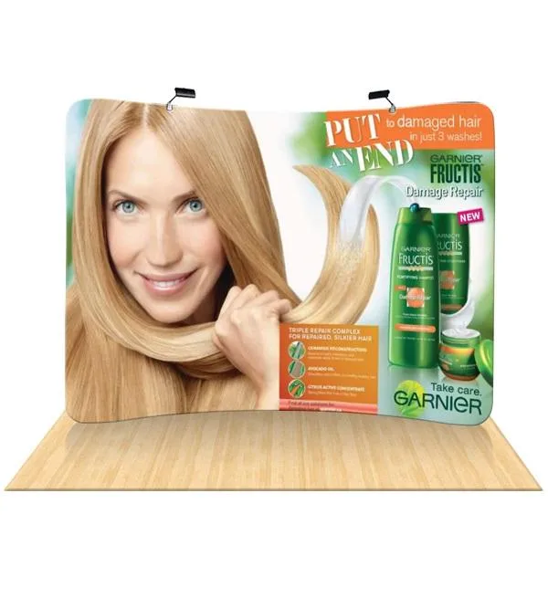 Available Many Sizes Tention Fabric Displays and Booth For  Mark