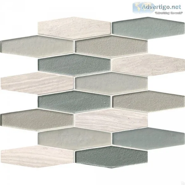 Europa Elongated Hexagon Backsplash Mosaic - Backsplash Tile USA