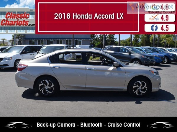 Used 2016 HONDA ACCORD SEDAN LX for Sale in San Diego - 20165