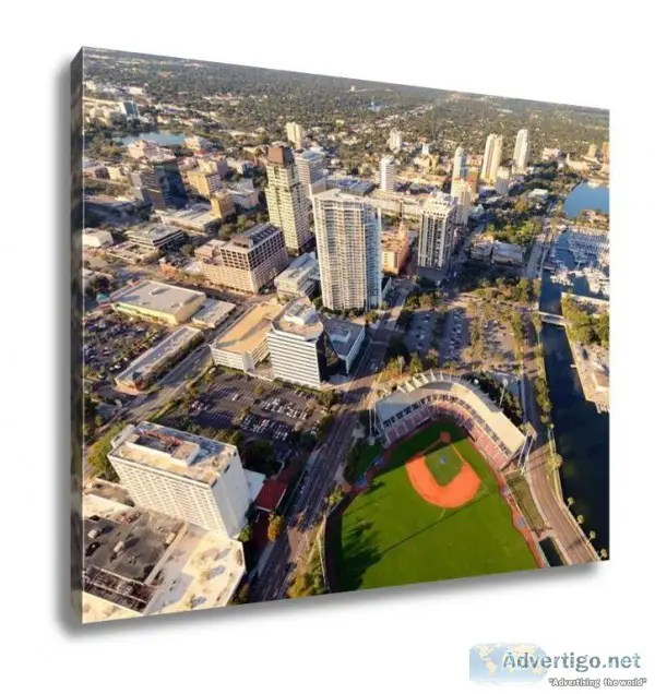 Gallery Wrapped Canvas Aerial View Of St Petersburg Florida
