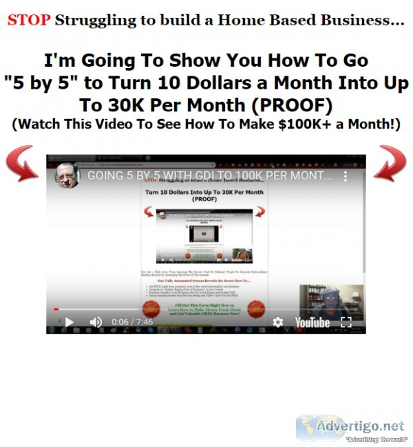 Video shows you how to have a 5 figure a month home based busine
