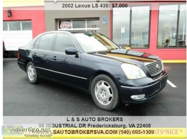 2002 LEXUS LS 430LEATHER INTERIORSUNROOFH EATED SEATS
