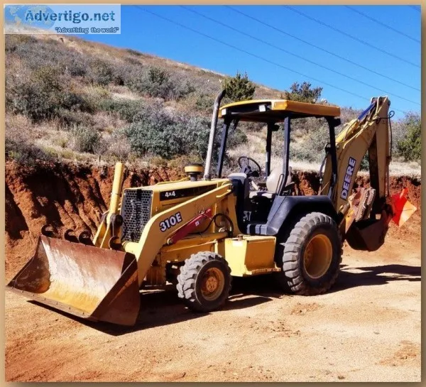 2001 JOHN DEERE TRACTOR-BACKHOE SALE