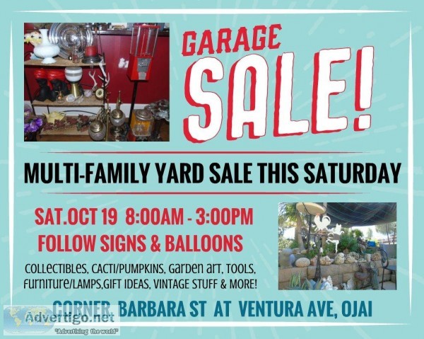 MULTI-FAMILY YARD SALE - Oct 19th