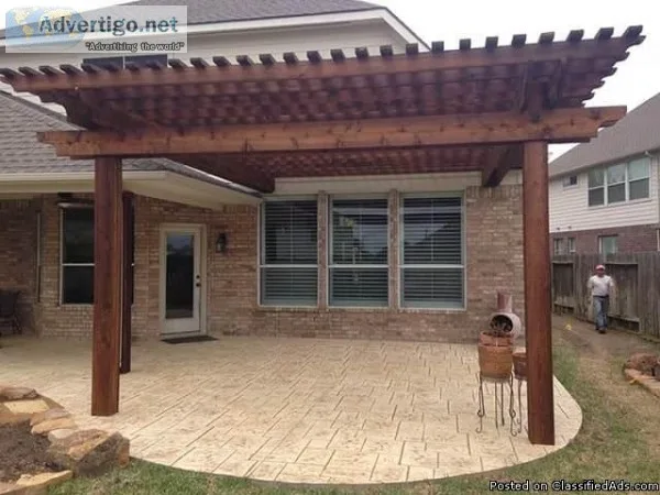 We Build Pergolas and Patio Covers in Houston Great Prices