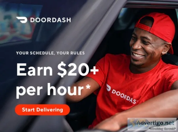 Work When You Want Door Dash Delivery Driving