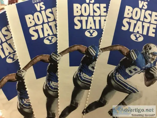 4 GREAT AISLE SEATS - BOISE STATE - BYU TICKETS