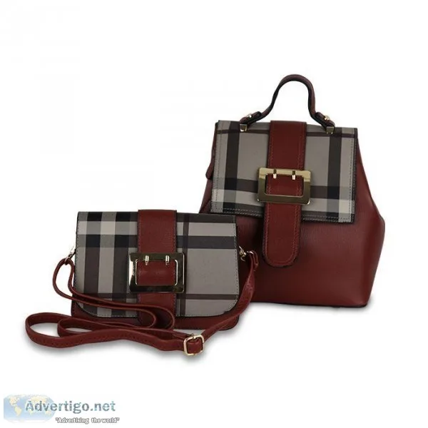 Messenger And Backpack Bag Set For Women