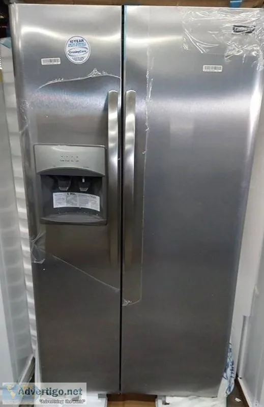 Crosley 36&quot Wide Stainless Steel Side by Side Refrigerator 2