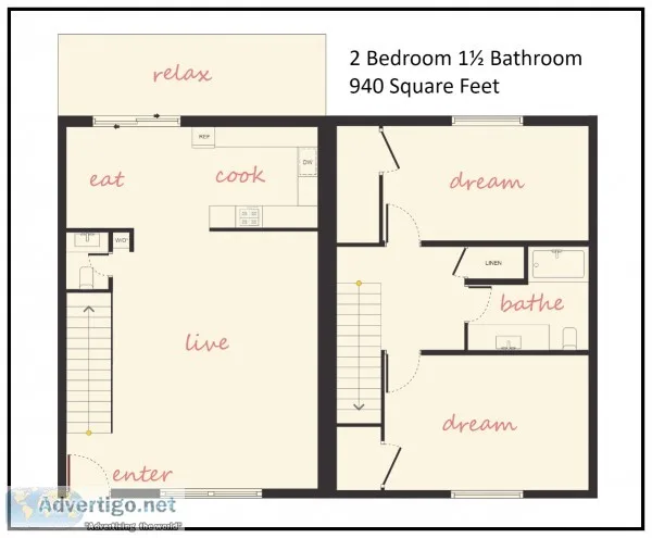 Family-sized townhouse with private patio. 1 minute to I-35