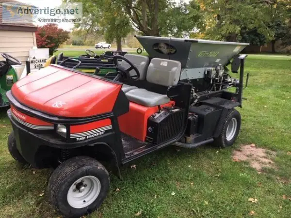 Cushman Turf Truckster with Hopper and Spreader