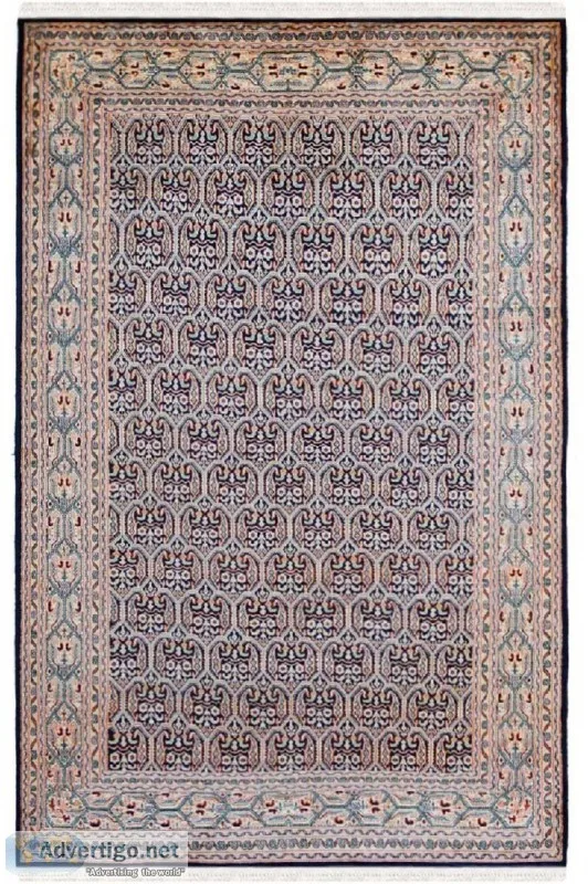 Royale Blue Seneh Silk Carpet