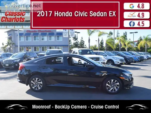 Used 2017 HONDA CIVIC SEDAN EX for Sale in San Diego - 20245