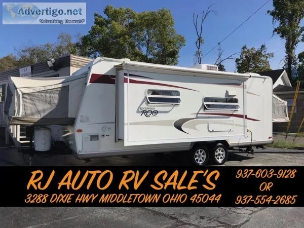 2010 FOREST RIVER ROCKWOOD ROO HYBRID 27FT 1 SLIDE OUT CLEAN LOA