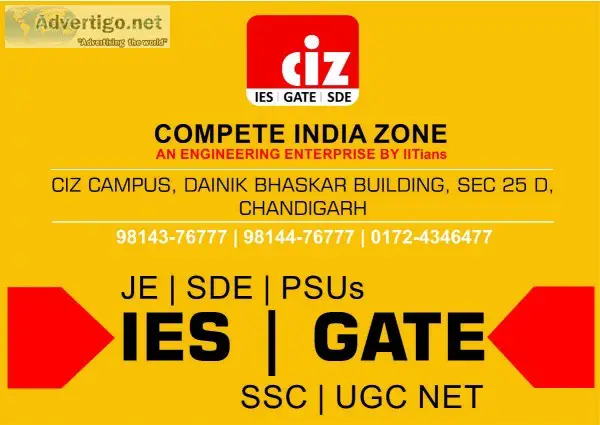 Best Institute for GATE and IES 2021 coaching in Chandigarh