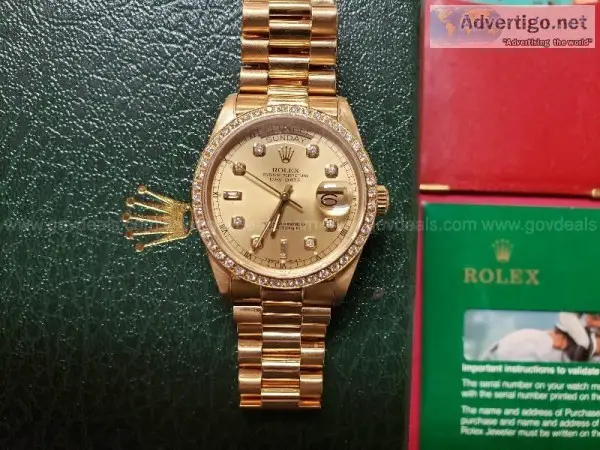 18 kt yellow gold Rolex Day-Date Presidential