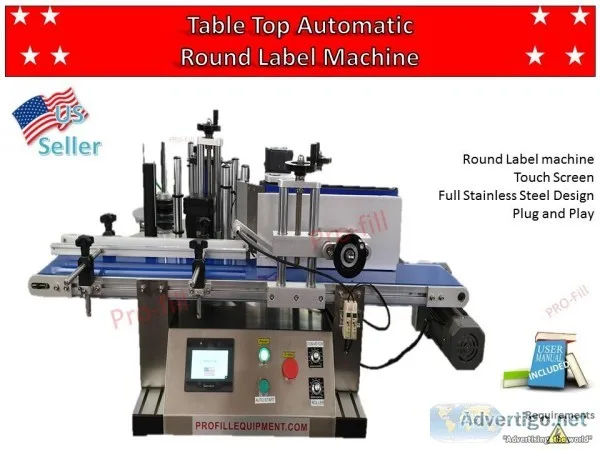 Table Top Automatic Round Label Machine