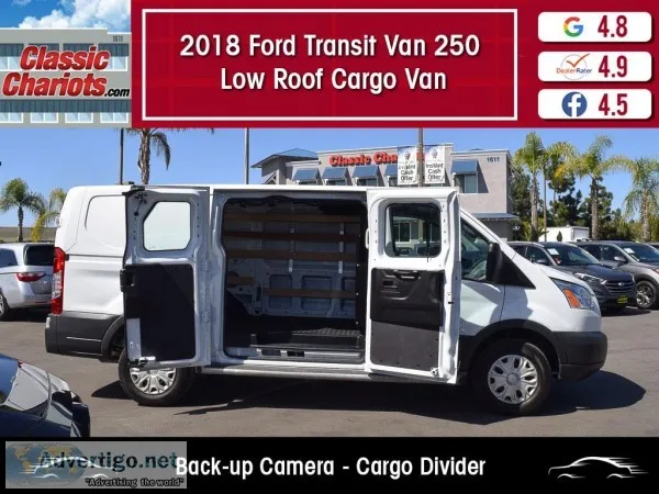Used 2018 FORD TRANSIT VAN 250 LOW ROOF CARGO VAN for Sale in Sa