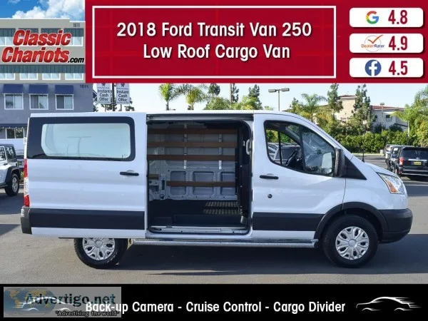 Used 2018 FORD TRANSIT VAN 250 LOW ROOF CARGO VAN for Sale in Sa