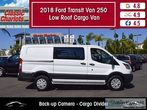 Used 2018 FORD TRANSIT VAN 250 LOW ROOF CARGO VAN for Sale in Sa