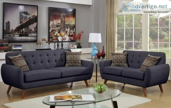 &quotWholesale&quot  New Mid Century 2pc Sofa Loveseat Plush Tuf