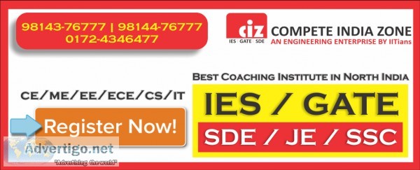 GATE coaching institute or centre in Chandigarh