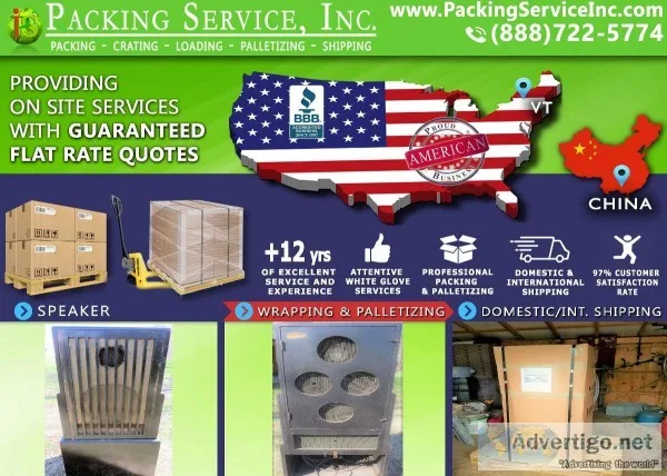 Packing Service Inc Dayton OH - Crate and Ship  Palletizing Mach