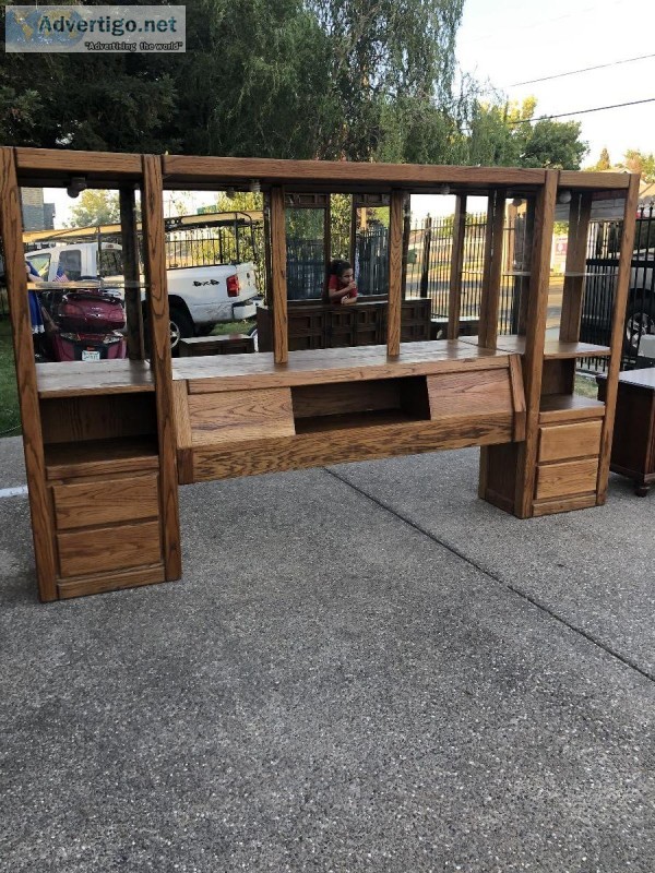 King size headboard with mirrors