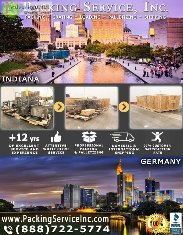 Fort Wayne IN - Pack and Palletize  Crate and Freight - Packing 