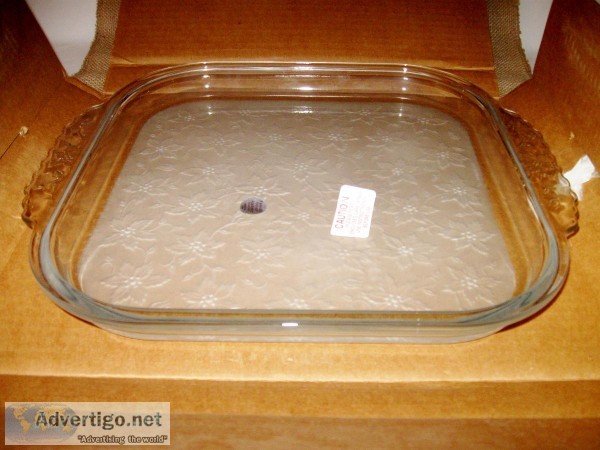 Princess House Crystal Tray Fantasia No. 536 Large Glass Serving