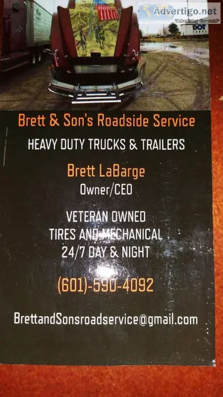 Brett and Sons road service