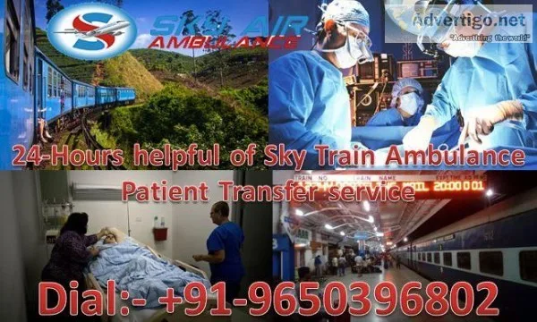 Get an Emergency Train Ambulance in Mumbai by Sky Ambulance