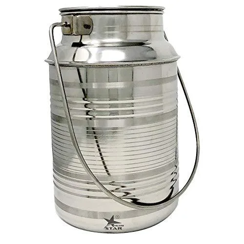 Nutristar Stainless Steel Milk Storage Can Milk Canister Capacit