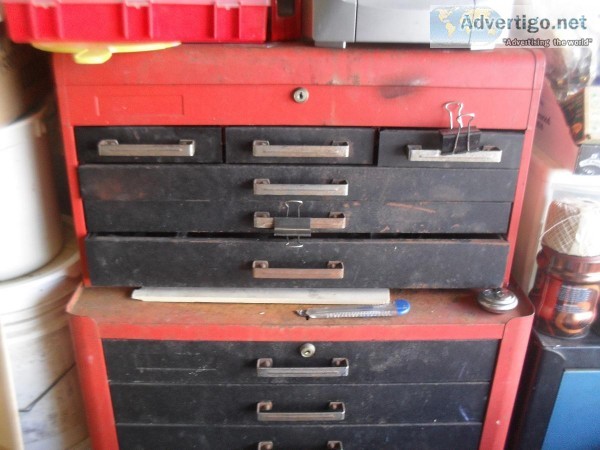 Sears Tool Box  --Filled With Tools