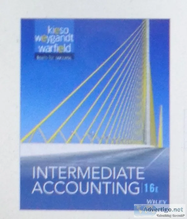 Intermediate Accounting 16th Edition Book by Wiley
