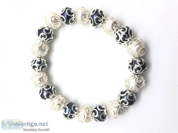 Bracelet - Small Bead with black